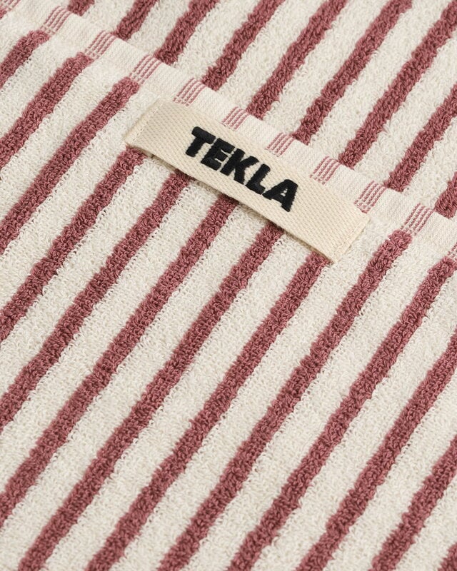 Tekla Toalla de rizo, rayas onduladas, imagen extra