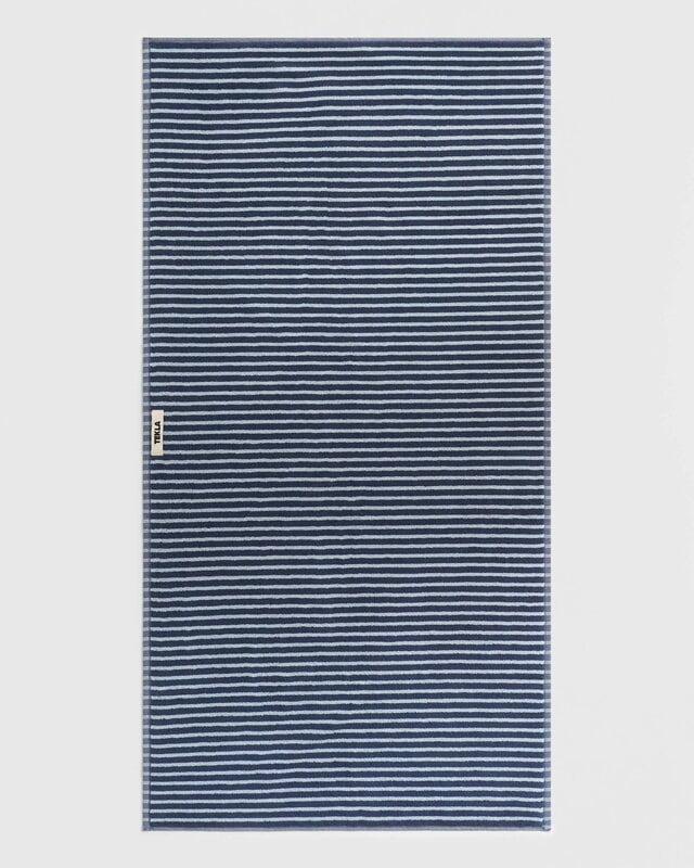 Tekla Terry towel, river stripes, extra image