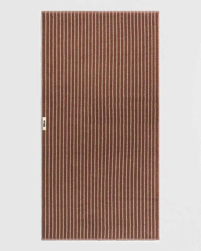 Tekla Terry towel, rust stripes, extra image