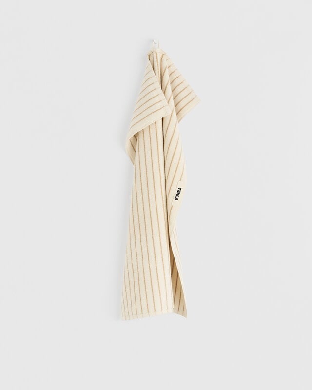 Tekla Terry towel, sienna stripes, extra image