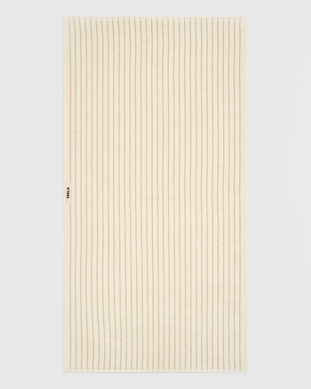 Tekla Terry towel, sienna stripes, extra image