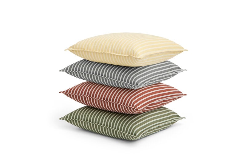 HAY Terrazza cushion, 50 x 50 cm, olive bold stripe, extra image