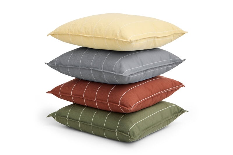 HAY Terrazza cushion, 60 x 60 cm, yellow narrow stripe, extra image