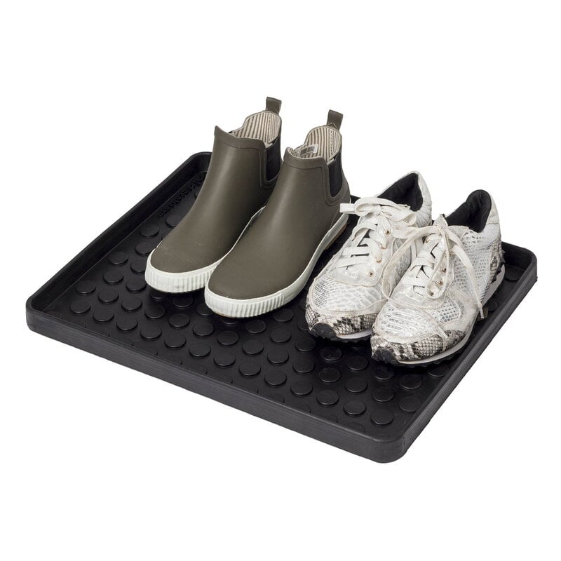 Tica Copenhagen Footwear Shoe Tray M - Door Mats Rubber Black - 00500
