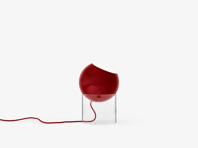 &Tradition Lampe de table Topan VP13, clair - rouge vermillon, image extra