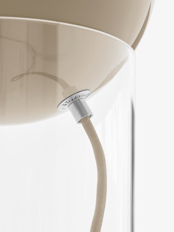 &Tradition Topan VP13 table lamp, clear - grey beige, extra image