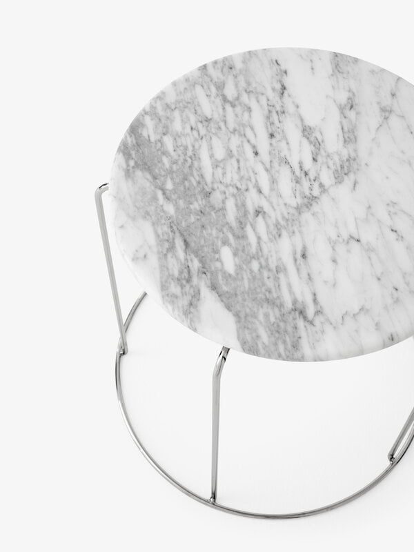 &Tradition Wire Stool VP11 Sitzfläche, Bianco-Carrara-Marmor, extrabild
