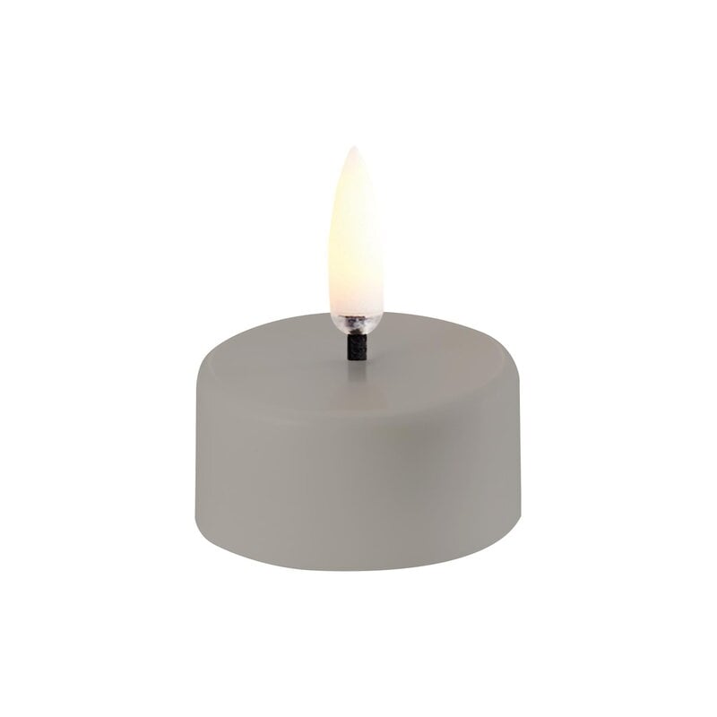 Uyuni Lighting Bougie chauffe-plat LED rechargeable, 3,9 x 2,3 cm, grès uni, 2 pcs, image extra