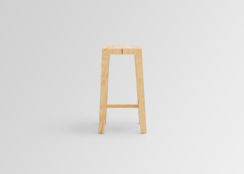 Vaarnii 016 Maasto barstool, 65 cm, pine, view 12