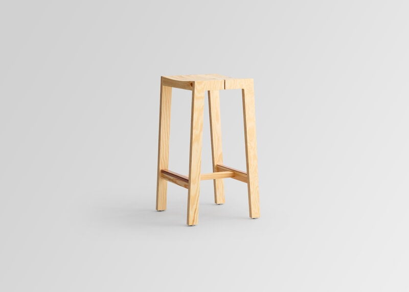 Vaarnii 016 Maasto barstool, 65 cm, pine, view 3
