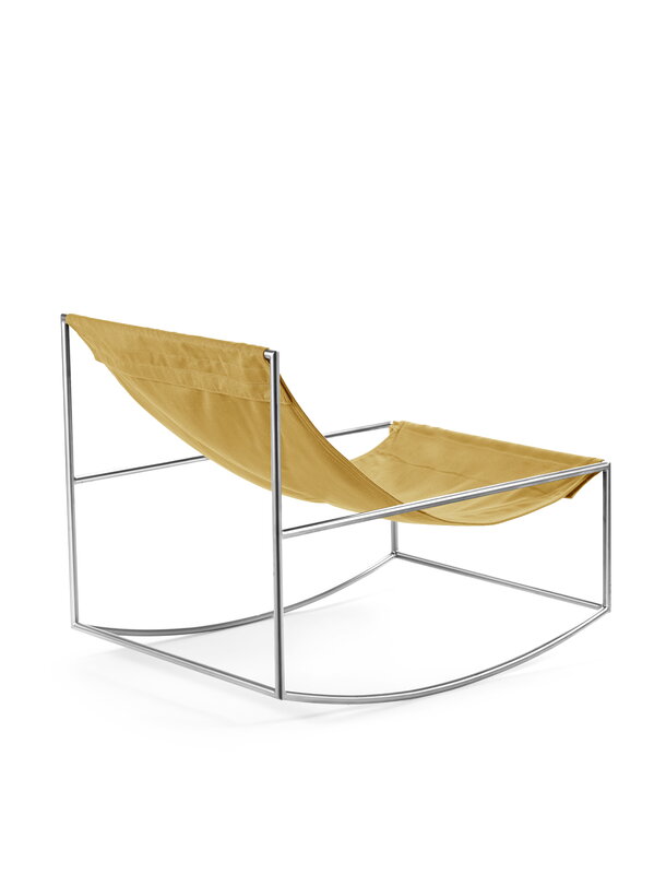 valerie_objects Mecedora, acero inoxidable - amarillo, imagen extra