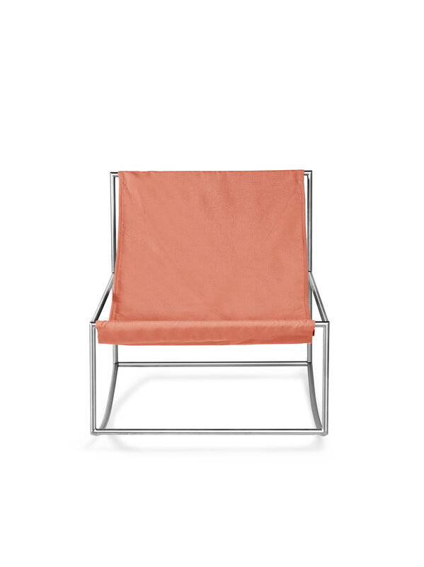 valerie_objects Rocking Chair, stainless steel - pink, extra image