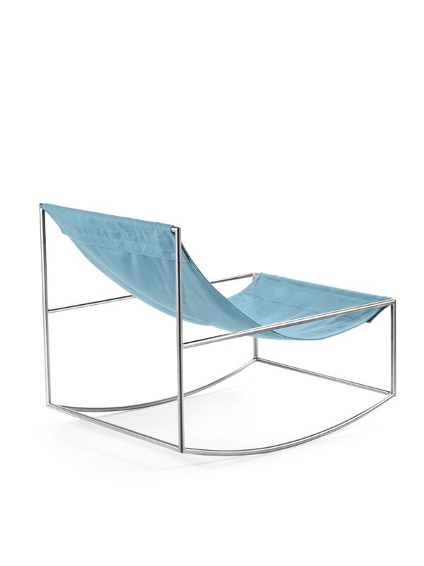 valerie_objects Rocking Chair, acier inoxydable - bleu clair, image extra