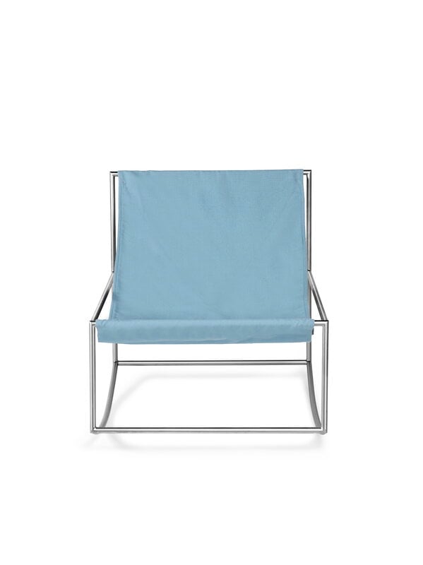 valerie_objects Rocking Chair, acier inoxydable - bleu clair, image extra
