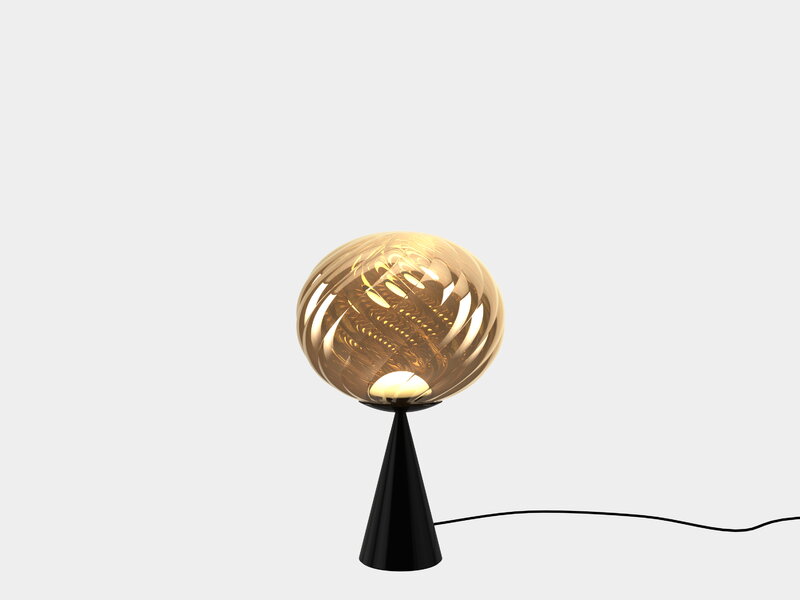 Tom Dixon Whirl Cone Fat table lamp, gold - black, extra image