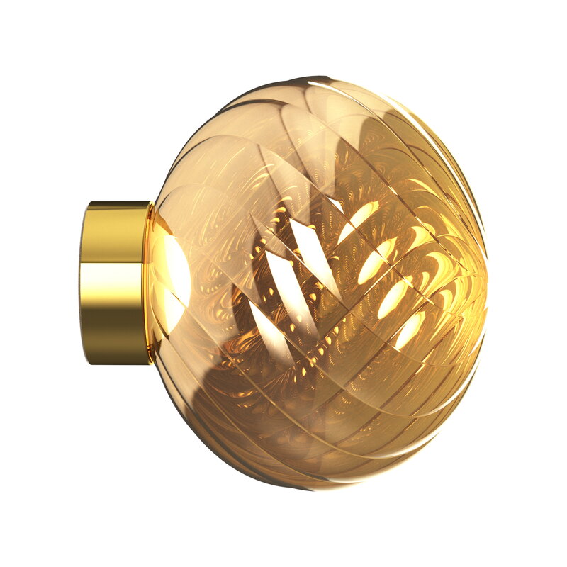 Tom Dixon Whirl Surface wall lamp, gold, view 2