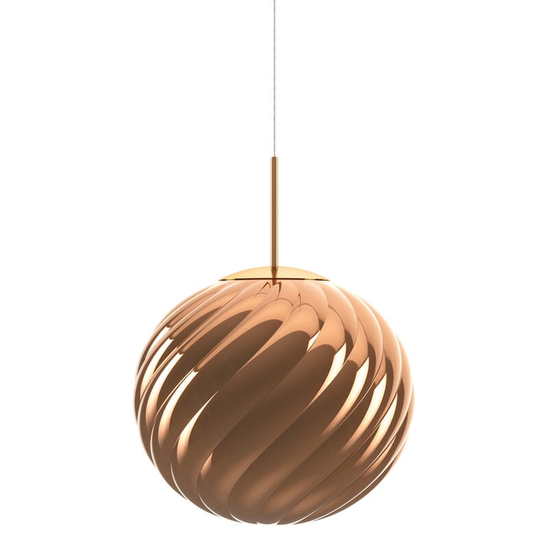 Tom Dixon Whirl riippuvalaisin, 45 cm, LED, kupari, näkymä 3