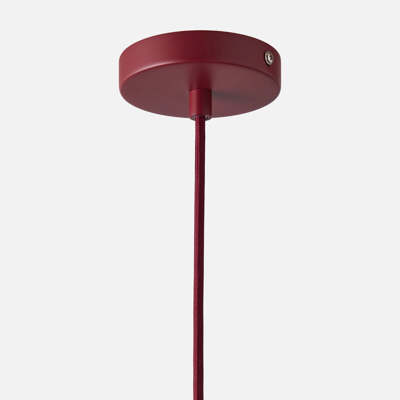 Woud Stone pendant, small, deep red, extra image