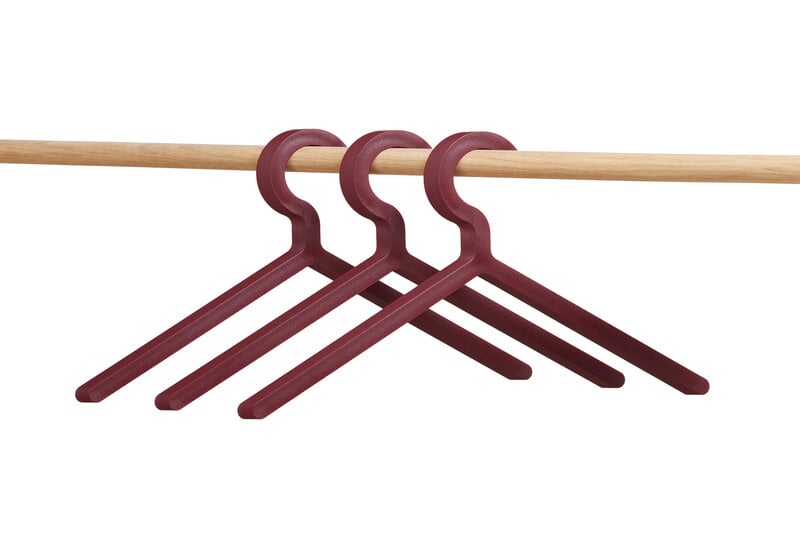 Woud Illusion perchero, set de 3, rojo intenso, imagen extra