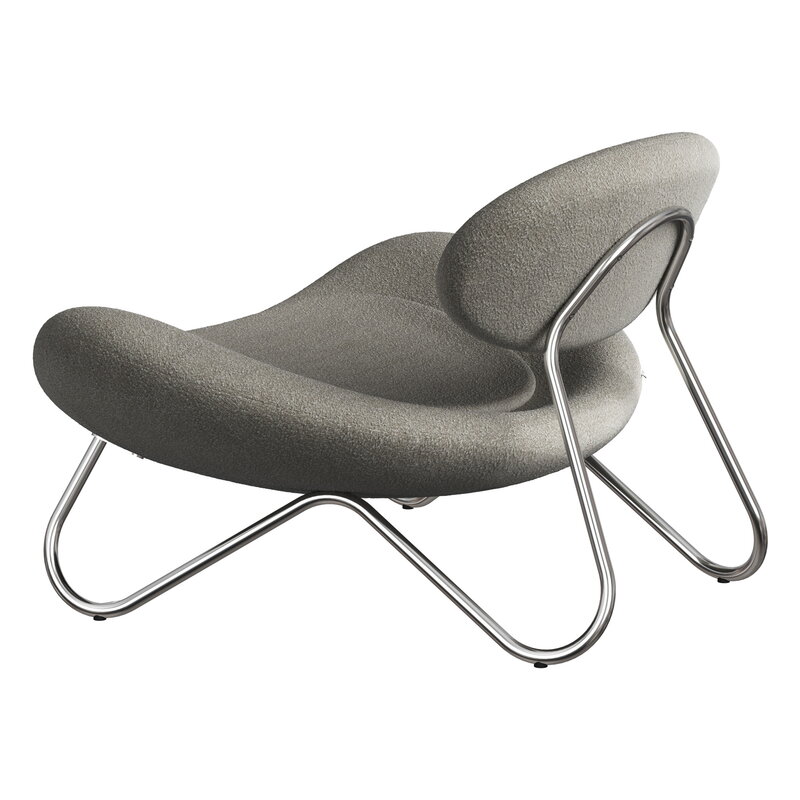 Woud Meadow lounge chair, chrome - Alpine 01 Natural, extra image