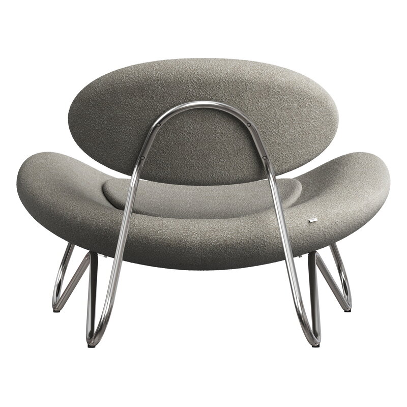 Woud Meadow lounge chair, chrome - Alpine 01 Natural, extra image