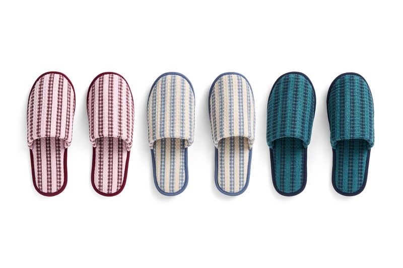 HAY Waffle slippers, one size, stripe cool pink, view 3