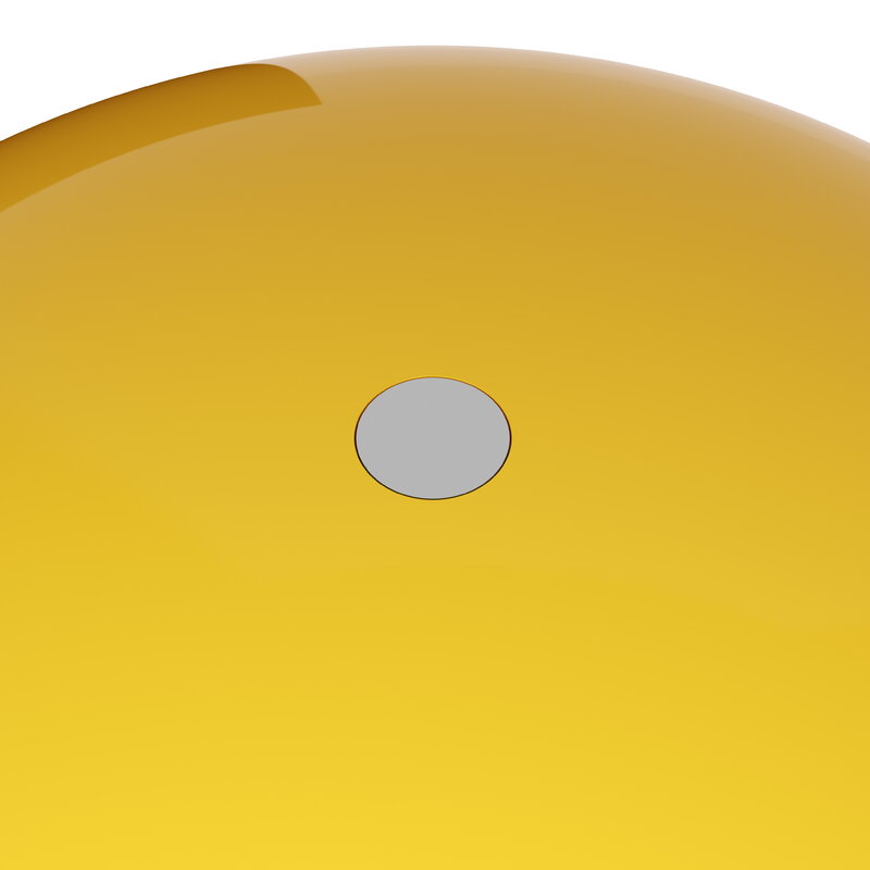 Verpan Wire - Lampe de table portable, 18 cm, chrome - jaune, image extra