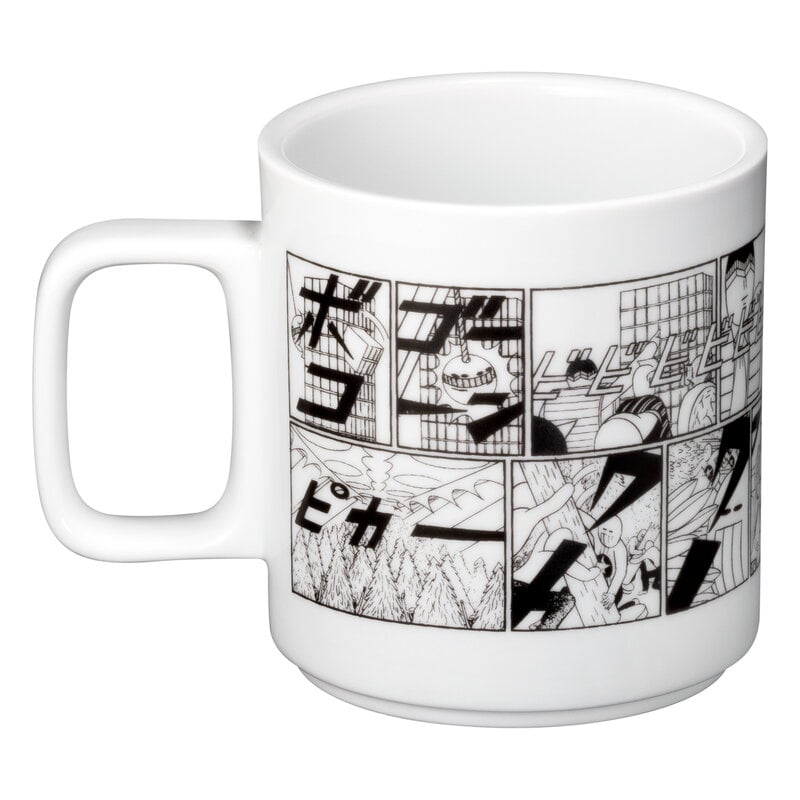 Hasami Porcelain Yuichi Yokoyama art mug, "ボコ", 385 ml, bianco, immagine extra