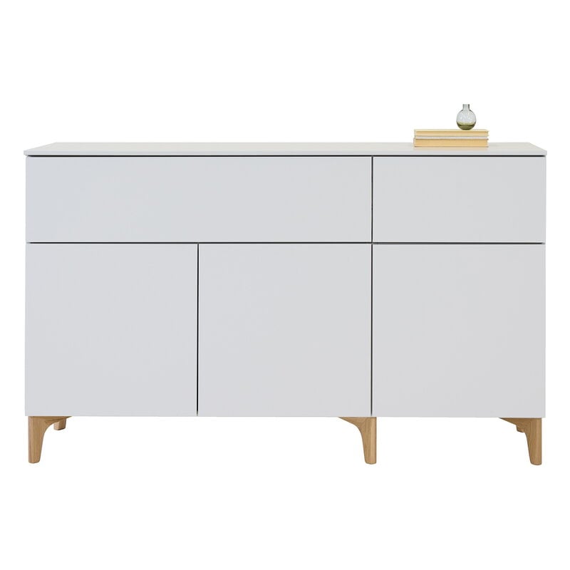 Lundia Fuuga senkki laatikolla ja ovilla, 144 cm, matala, cashmere - tammi, näkymä 4