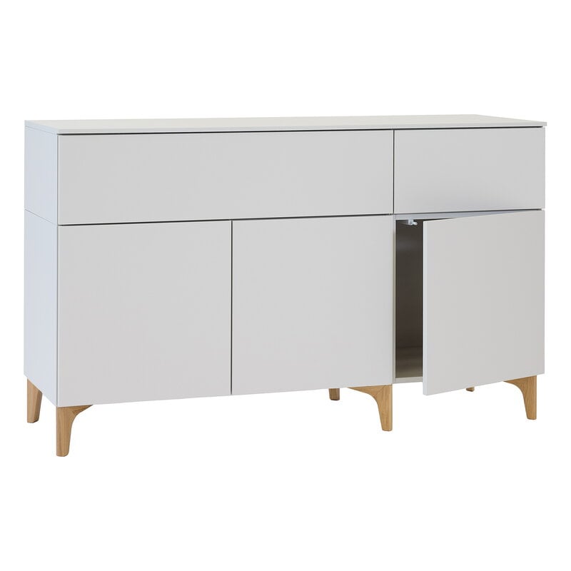 Lundia Fuuga senkki laatikolla ja ovilla, 144 cm, matala, cashmere - tammi, näkymä 2