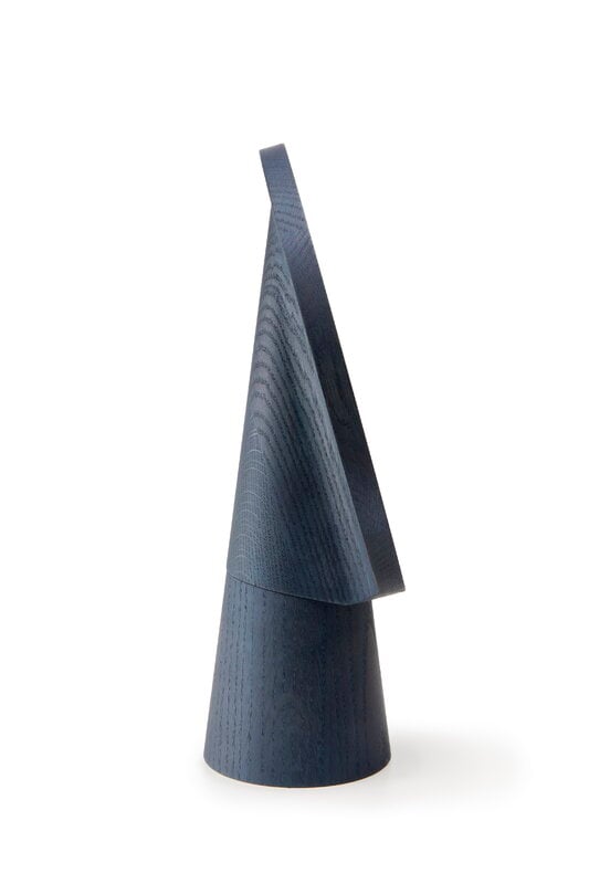 Wooden Specchio Kuvastin, grande, blu, vista 4