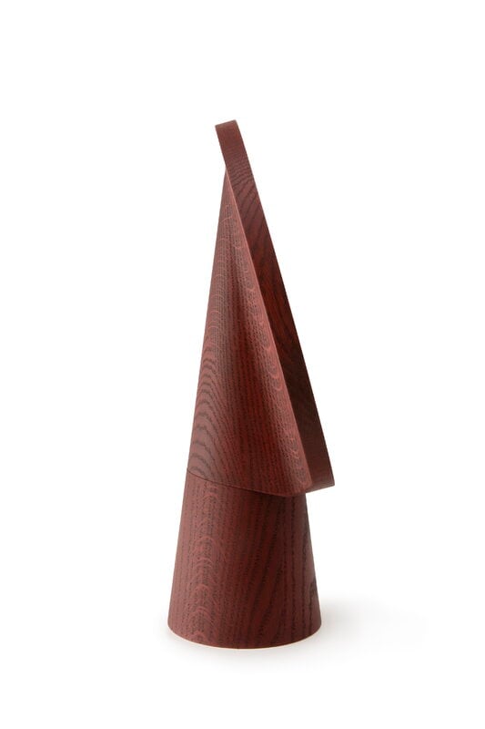Wooden Kuvastin peili, iso, punainen, näkymä 5