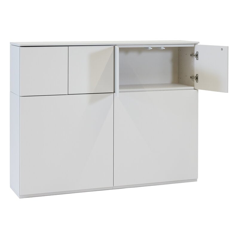 Lundia Fuuga cabinet, 128 cm, large and small doors, cashemere, extra image