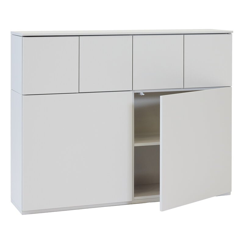 Lundia Fuuga cabinet, 128 cm, large and small doors, cashemere, extra image
