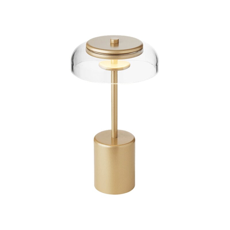 Nuura Lampe de table portable Blossi Mini, Nordic gold - transparent, image extra