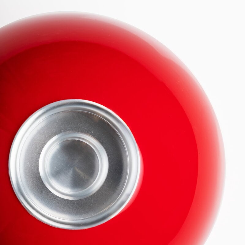 Aarikka Pallo candleholder, red - silver, view 2