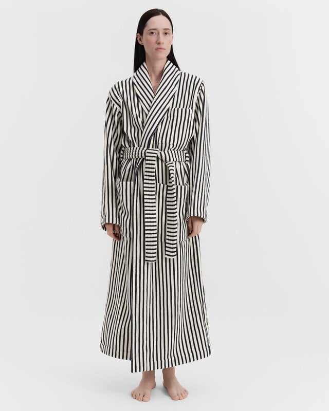 Tekla Classic bathrobe, sailor stripes, extra image