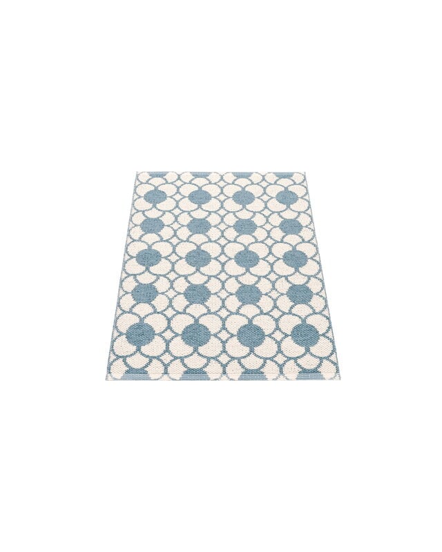 Pappelina Anya runner rug, river blue - vanilla, extra image