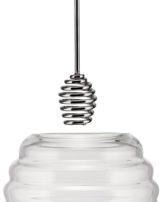 Alessi Hunaja-astia, kristallilasi - ruostumaton teräs, näkymä 3