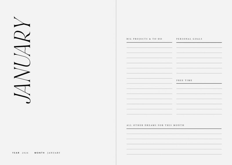Cozy Publishing Cozy Planner 2026, Night sky: Shoot for the moon darling, view 4