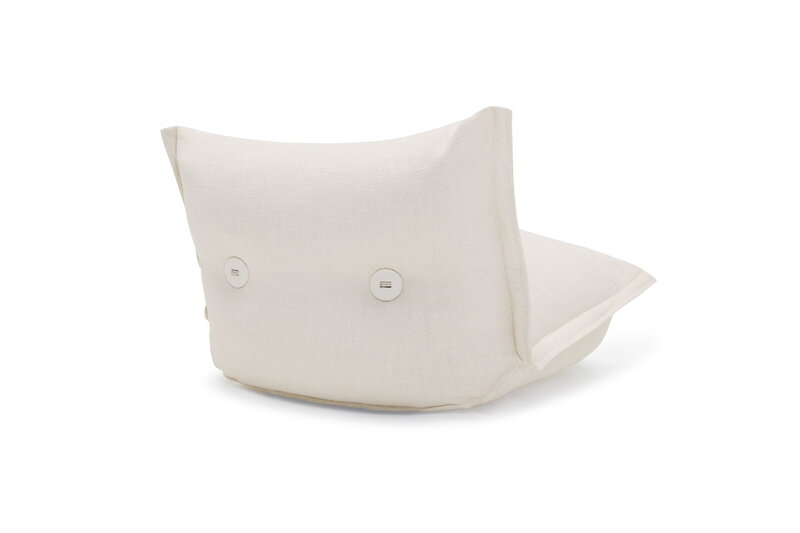 Fatboy The BonBaron Slim Loungesessel, recyceltes Bouclé Creme, extrabild