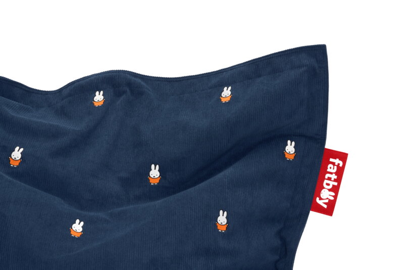 Fatboy Recycled Original Slim Cord x Miffy säkkituoli, deep blue, tuotteen lisäkuva