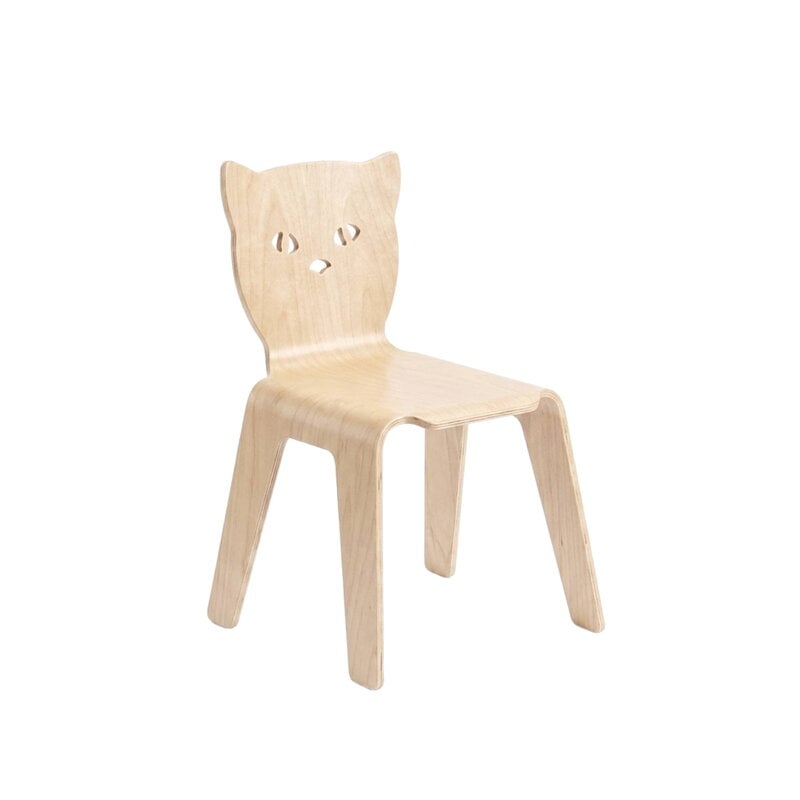 Articul Creatures chair, cat, birch veneer, view 3
