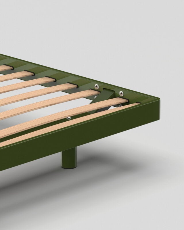 ReFramed MC-1 bed frame with slats, moss, extra image