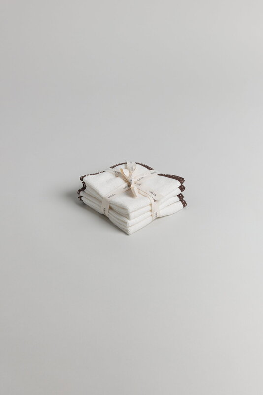 Baina Baby-Waschlappen-Set, Elfenbein, extrabild