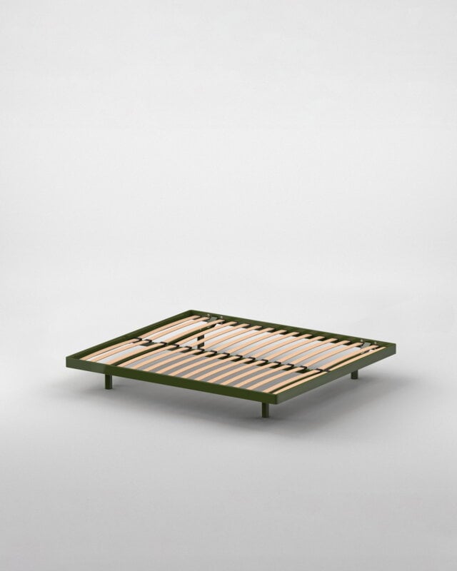 ReFramed MC-1 bed frame with slats, moss, extra image