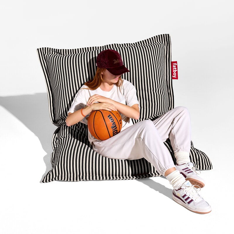 Fatboy Original Slim Terry Sitzsack, schwarz creme, extrabild