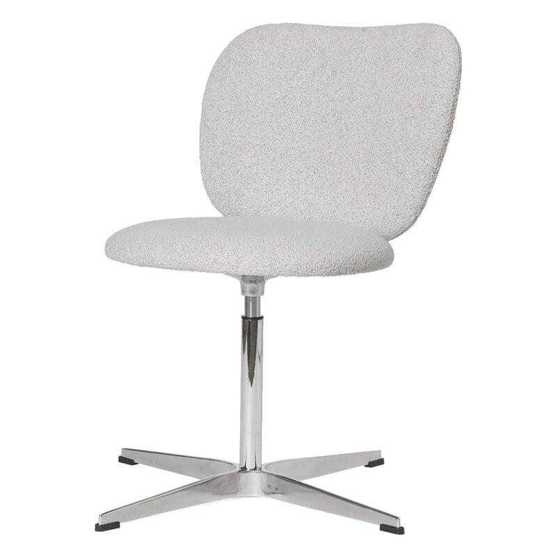 Ferm Living Rico chair, swivel, off-white melange Soft Bouclé, extra image