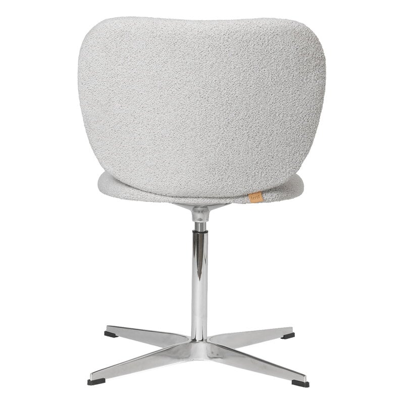 Ferm Living Rico chair, swivel, off-white melange Soft Bouclé, extra image