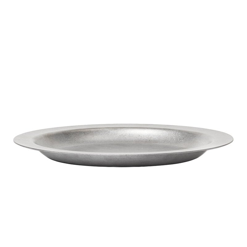 Ferm Living Tumbled lautanen, 20 cm, ruostumaton teräs, näkymä 3